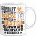Schwiegergroßvater Geschenk Lustiger Spruch für Schwiegergroßvater Geschenkidee Bester Schwiegergroßvater Der Welt Weiß Trendation