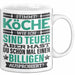 Koch Tasse Geschenk Köche Sind Teuer Lustiger Spruch Geschenkidee Weiß Trendation