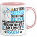 Tierschutzaktivist Geschenk Tasse Lustiger Spruch Erheben Sie Sich Der Tierschutzaktivist Betritt den Raum Rosa Trendation