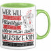Musikerin Tasse Geschenk Spruch Wer Will Schon Prinzessin Sein Wenn Man Auch Musikerin Sein Kann Grün Trendation