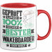 Wakeboarder Geschenk Lustiger Spruch für Wakeboarder Geschenkidee Bester Wakeboarder Der Welt Rot Trendation