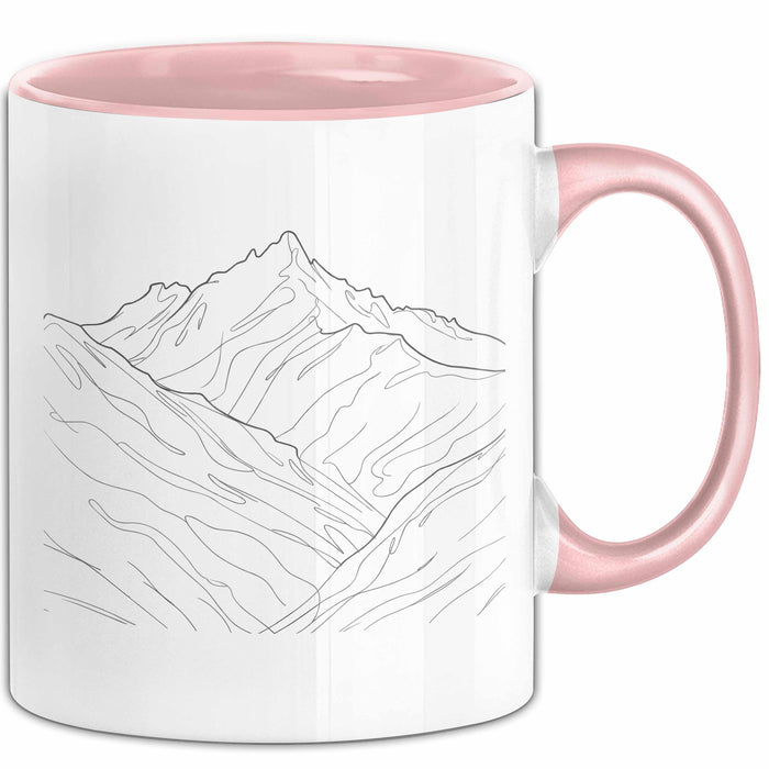 Minimalist Tasse Geschenkidee Liebhaber des einfachen Lebens Rosa Trendation