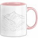 Minimalist Tasse Geschenkidee Liebhaber des einfachen Lebens Rosa Trendation