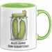 Geburtstagsfeier Essiggurken Tasse Geschenk Lustige Geschenkidee Spruch Alles Gurke Zum Geburtstag Grün Trendation