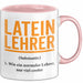 Lateinlehrer Unterricht Tasse Geschenk Lustige Geschenkidee Spruch Latein Lehrer Rosa Trendation
