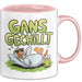 Sarkastische Gans Tasse Geschenkidee Total Entspannt Rosa Trendation
