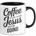 Jesus Christliche Geschenk Kaffee Jesus hält mich am Laufen Geschenkidee Lustig Trendation