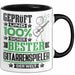 Gitarrenspieler Geschenk Lustiger Spruch für Gitarrenspieler Geschenkidee Bester Gitarrenspieler Der Welt Schwarz Trendation