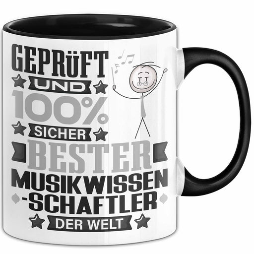 Musikwissenschaftler Geschenk Lustiger Spruch für Musikwissenschaftler Geschenkidee Bester Musikwissenschaftler Der Welt Schwarz Trendation