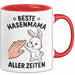 Kaninchen Hase Tierliebhaber Tasse Geschenk Lustige Geschenkidee Spruch Beste Hasenmama Aller Zeiten Rot Trendation