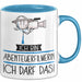 Geschenk für Abenteuerfilmerin Tasse Lustige Geschenkidee Geburtstag Ich Bin Abenteuerfilmerin Ich Darf Das Blau Trendation