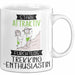 Trekking-Enthusiastin Tasse Geschenk Becher Stark Attraktiv Furchtlos Trekking-Enthusiastin Lustige Geschenkidee Weiß Trendation
