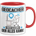 Geocacher Tasse Geschenk für Geocacher Der Mann Der Alles Kann Geschenkidee zum Geburtstag Rot Trendation