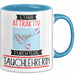 Tauchlehrerin Tasse Geschenk Becher Stark Attraktiv Furchtlos Tauchlehrerin Lustige Geschenkidee Blau Trendation