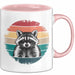 Waschbär Tierliebhaber Tasse Geschenk Lustige Geschenkidee Spruch Rosa Trendation