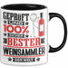 Weinsammler Geschenk Lustiger Spruch für Weinsammler Geschenkidee Bester Weinsammler Der Welt Schwarz Trendation
