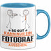 Fotograf Geschenk Tasse So Gut Kann Nur Ein Fotograf Aussehen Geschenkidee Kaffee-Becher Blau Trendation