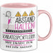 Karatesportlerin Tasse Geschenk Lustig Abstand Halten Hochleistungs-Karatesportlerin Mit Drang Zur Perfektion Bei Der Arbeit Rosa Trendation