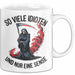 Sensenmann Tasse Geschenk Lustige Geschenkidee Spruch So Viele Idioten Und Nur Eine Sense Weiß Trendation