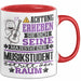 Musikstudent Geschenk Tasse Lustiger Spruch Erheben Sie Sich Der Musikstudent Betritt den Raum Rot Trendation