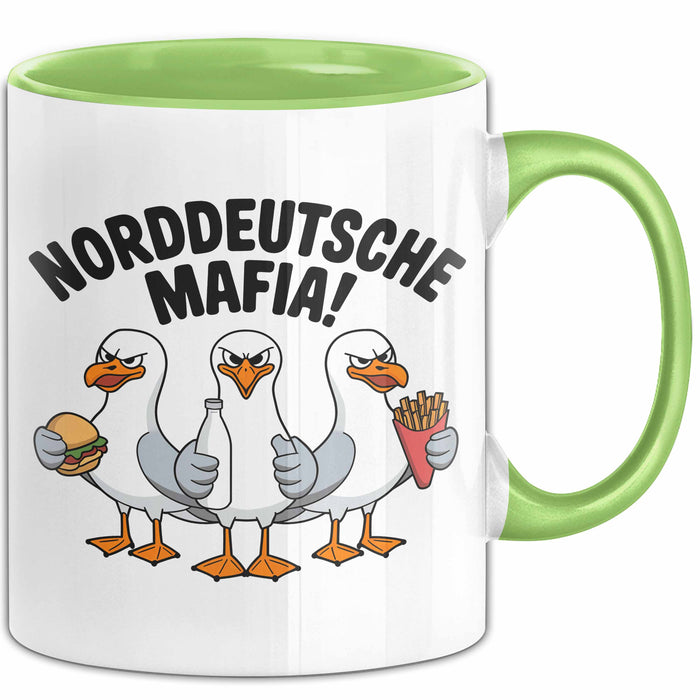Deutsche Deutschland Tasse Geschenk Lustige Geschenkidee Spruch Norddeutsche Mafia Grün Trendation