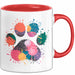 Hund Tierliebhaber Tasse Geschenk Lustige Geschenkidee Spruch Rot Trendation