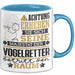 Vogelretter Geschenk Tasse Lustiger Spruch Erheben Sie Sich Der Vogelretter Betritt den Raum Blau Trendation