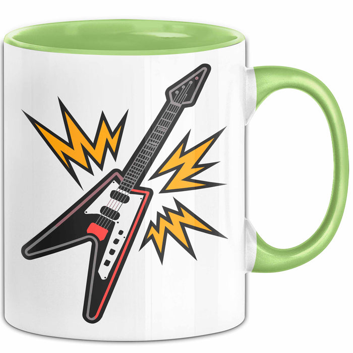 Rockband Fan Tasse Geschenkidee für laute Musikliebhaber Grün Trendation