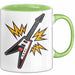 Rockband Fan Tasse Geschenkidee für laute Musikliebhaber Grün Trendation