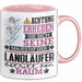 Langläufer Geschenk Tasse Lustiger Spruch Erheben Sie Sich Der Langläufer Betritt den Raum Rosa Trendation