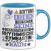 RhythmischeGymnastin Geschenk Tasse Lustiger Spruch Erheben Sie Sich Der RhythmischeGymnastin Betritt den Raum Blau Trendation