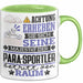 Para-Sportler Geschenk Tasse Lustiger Spruch Erheben Sie Sich Der Para-Sportler Betritt den Raum Grün Trendation