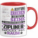Zipliner Geschenk Tasse Lustiger Spruch Erheben Sie Sich Der Zipliner Betritt den Raum Rot Trendation