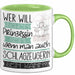 Schlagzeugerin Tasse Geschenk Spruch Wer Will Schon Prinzessin Sein Wenn Man Auch Schlagzeugerin Sein Kann Grün Trendation