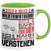 Wildtierfotograf Geschenk Kaffee-Tasse Geschenkidee für Wildtierfotograf Ich Bin Wildtierfotograf Ich Kann Es Dir Erklären Jedoch Nicht Für Dich Verstehen Spruch Lustig Grün Trendation
