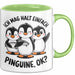 Pinguin Tier Tasse Geschenk Lustige Geschenkidee Spruch Ich Mag Halt Einfach Pinguine Grün Trendation
