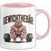 Gewichthebender Bär Tasse Geschenk Lustige Geschenkidee Spruch Gewichthebär Rosa Trendation