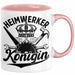 Heimwerker Geschenk Tassen Partner-Tassen Kaffee-Becher Heimwerker Königin Frauen Rosa Trendation
