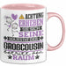 Großcousin Geschenk Tasse Lustiger Spruch Erheben Sie Sich Der Großcousin Betritt den Raum Rosa Trendation