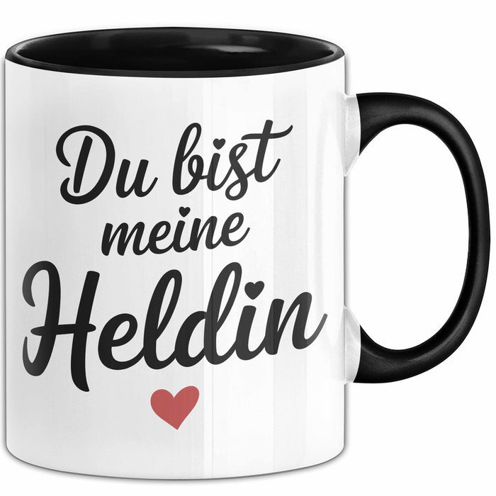 Motivierend Inspirierend Tasse Geschenk Lustige Geschenkidee Spruch Du Bist Meine Heldin Trendation