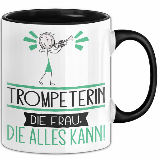 Trompeterin Geschenk Tasse Becher Die Frau Die Allen Kann Geschenkidee für eine Trompeterin Lustig Trendation