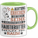 Haustiersitter Geschenk Tasse Lustiger Spruch Erheben Sie Sich Der Haustiersitter Betritt den Raum Grün Trendation