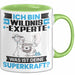Wildnixexperte Tasse Geschenk für Wildnixexperte Geburtstag Lustiger Spruch Kaffee-Becher Was Ist Deine Superkraft Grün Trendation