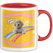 Meme Tasse Geschenk Lustiger Becher Hund Nach Dem Regen Kommt Die Sonne Rot Trendation
