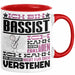 Bassist Geschenk Kaffee-Tasse Geschenkidee für Bassist Ich Bin Bassist Ich Kann Es Dir Erklären Jedoch Nicht Für Dich Verstehen Spruch Lustig Rot Trendation