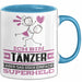 Tänzer Geschenk Tasse Ich Bin Tänzer Aber Sag Doch Einfach Superheld Lustige Geschenkdiee für Tänzer Kaffee-Becher Blau Trendation
