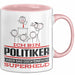 Politiker Geschenk Tasse Ich Bin Politiker Aber Sag Doch Einfach Superheld Lustige Geschenkdiee für Politiker Kaffee-Becher Rosa Trendation