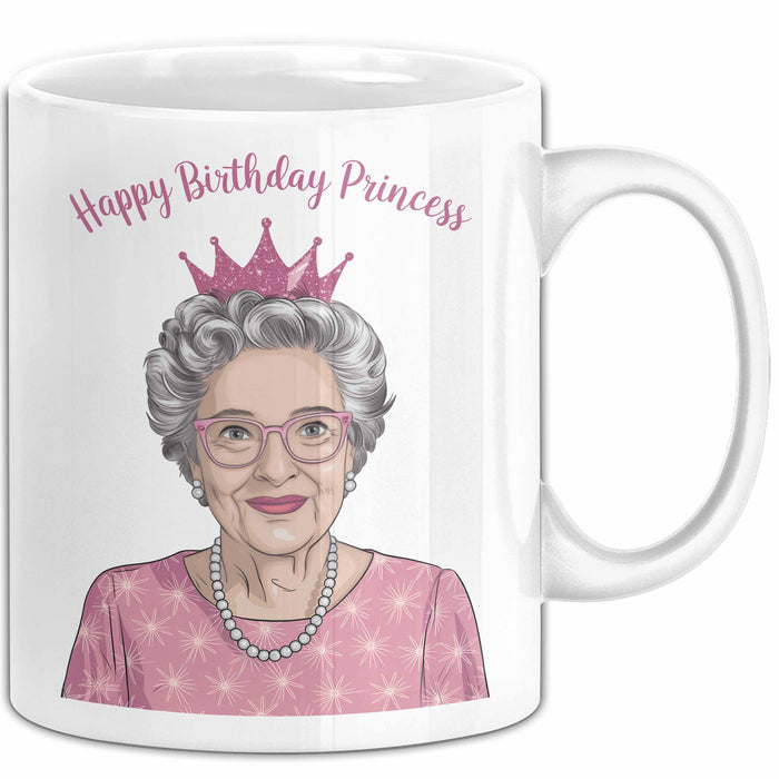 Geburtstagsfeier Tasse Geschenk Lustige Geschenkidee Spruch Alles Gute Zum Geburtstag Prinzessin Weiß Trendation
