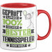 Tennisspieler Geschenk Lustiger Spruch für Tennisspieler Geschenkidee Bester Tennisspieler Der Welt Rot Trendation