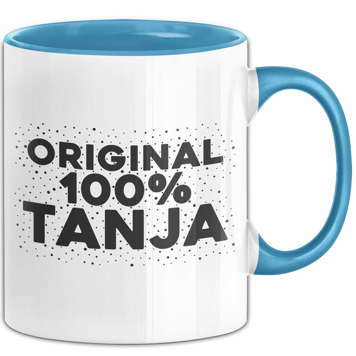 Tanja Tasse Original 100% Tanja Geschenk Blau Trendation